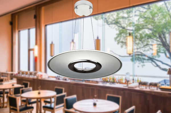 Índice de representación de color ajustable luminoso de alto de la lámpara pendiente del LED con el panel ligero redondo